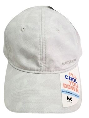 Mission Light Gray Camo Pattern Cooling Performance Hat